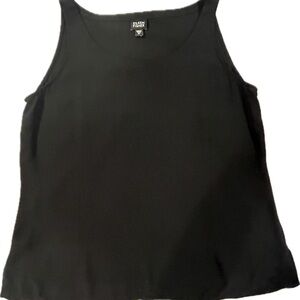 Eileen Fisher Silk Tank Top Black Medium
